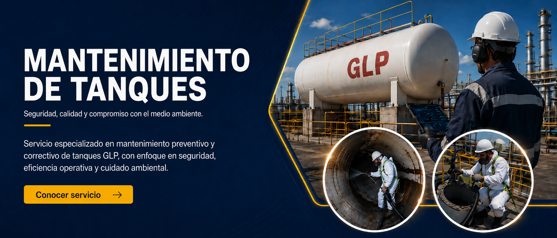 Mantenimiento de tanques GLP