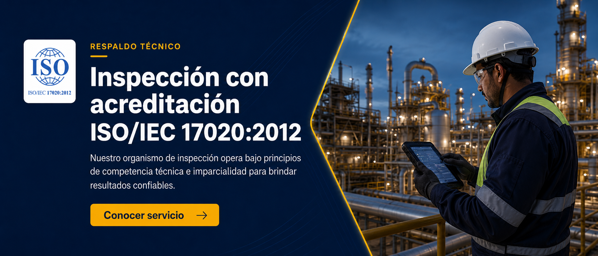 Inspección con acreditación ISO/IEC 17020:2012