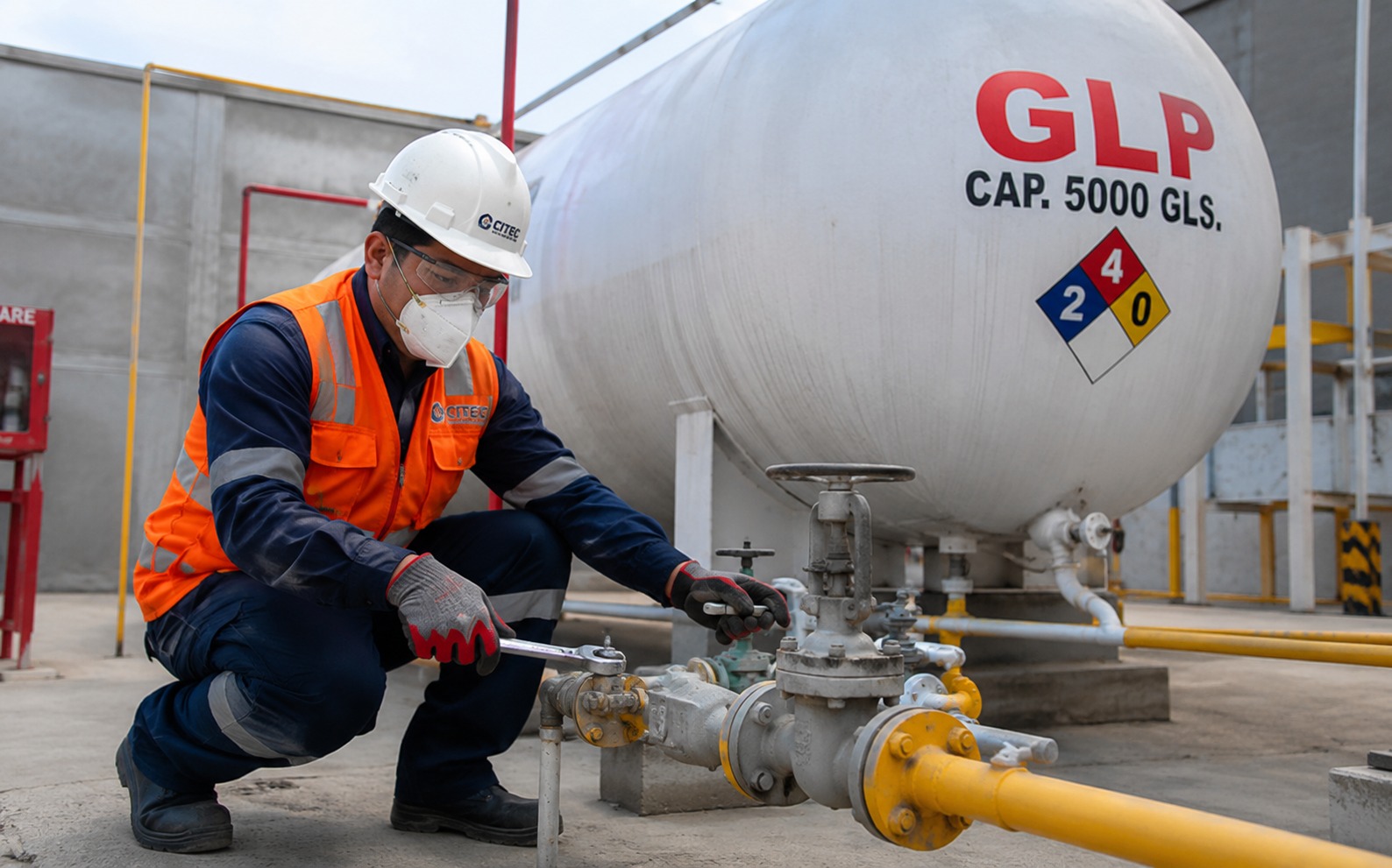 Mantenimiento B2B de tanques de GLP y líneas